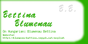 bettina blumenau business card